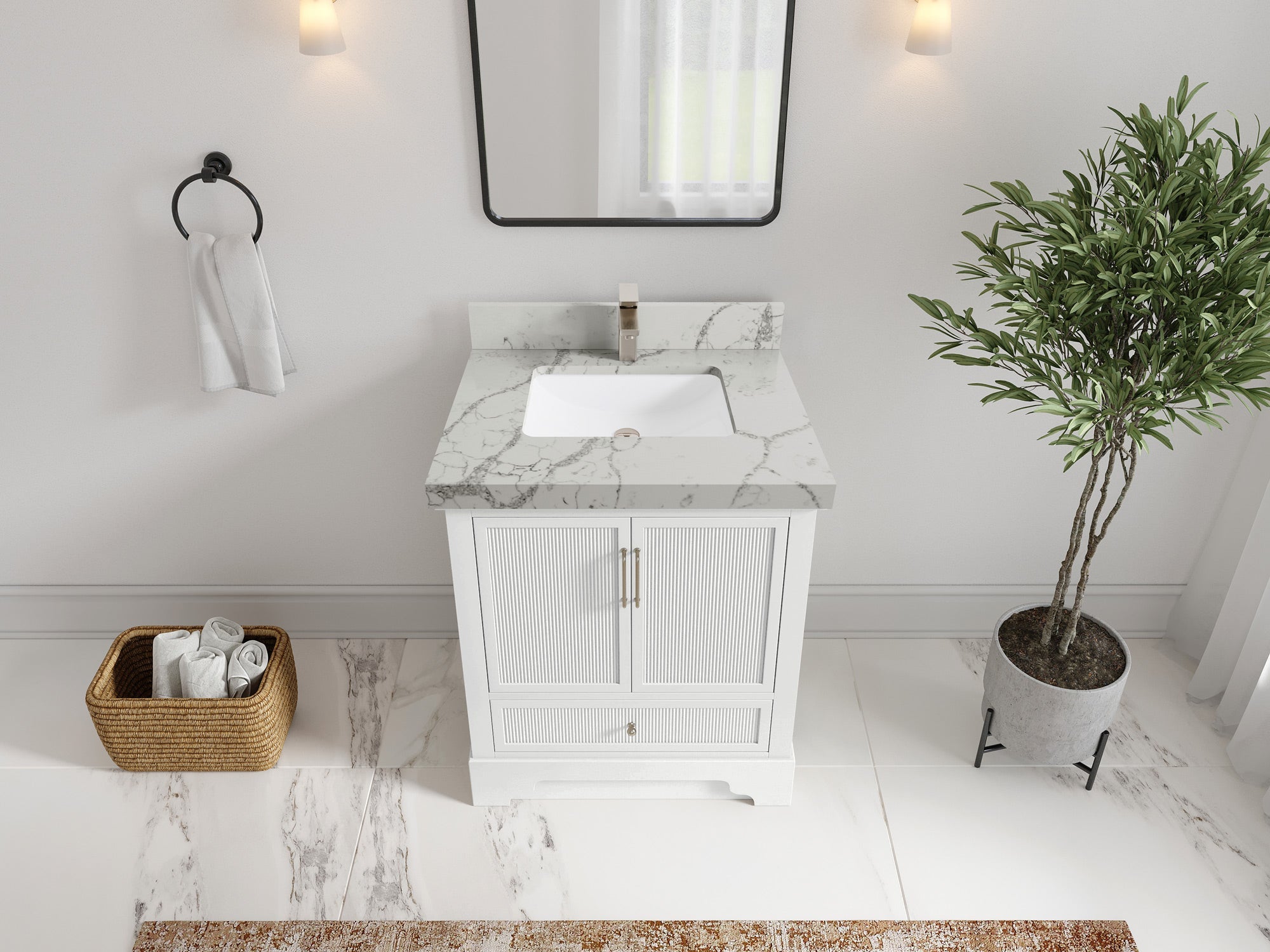 Alys 30 in. W x 22 in. D Single Sink Bathroom Vanity - Willow Bath and Vanity