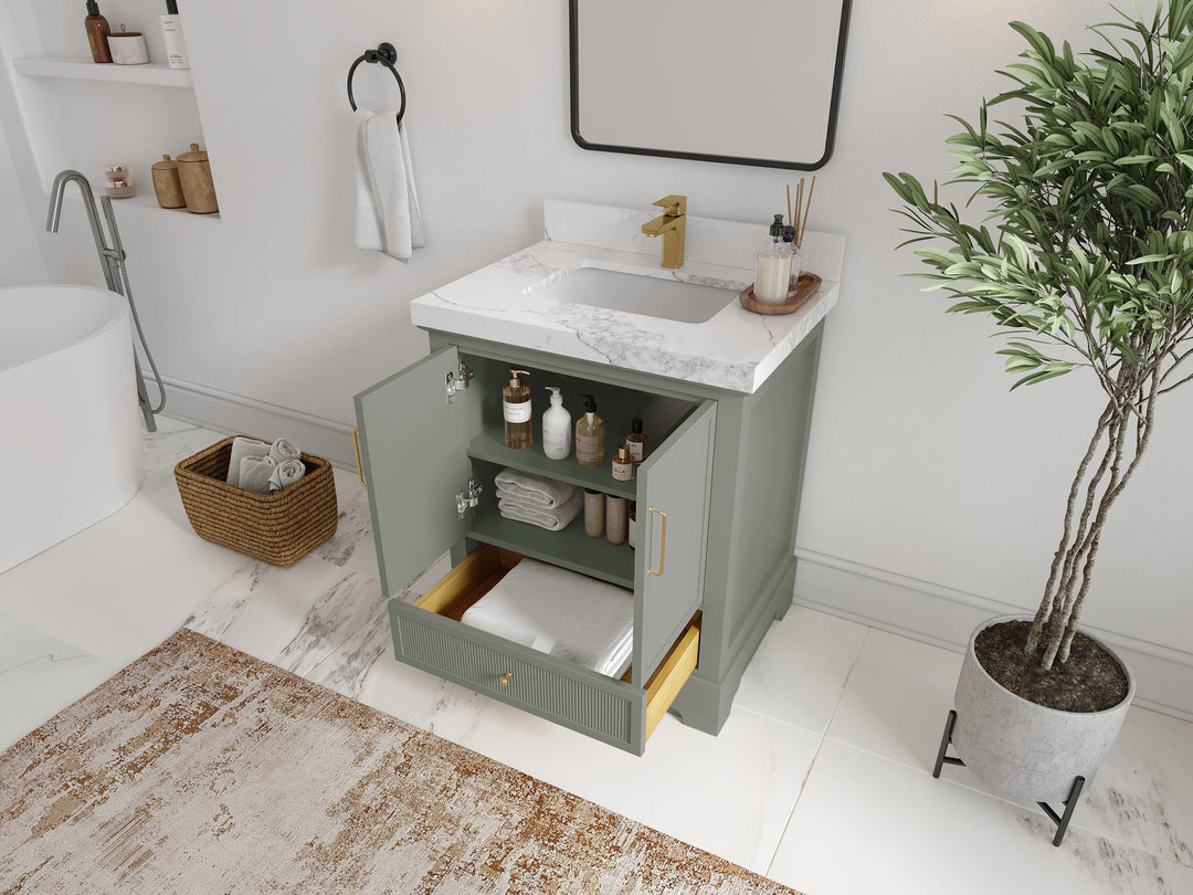 Alys 30 in. W x 22 in. D Single Sink Bathroom Vanity - Willow Bath and Vanity