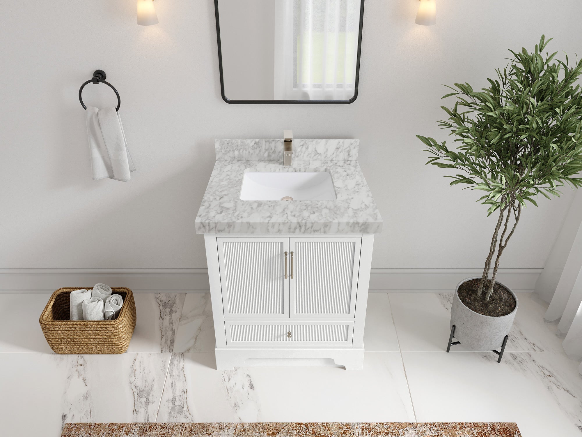 Alys 30 in. W x 22 in. D Single Sink Bathroom Vanity - Willow Bath and Vanity