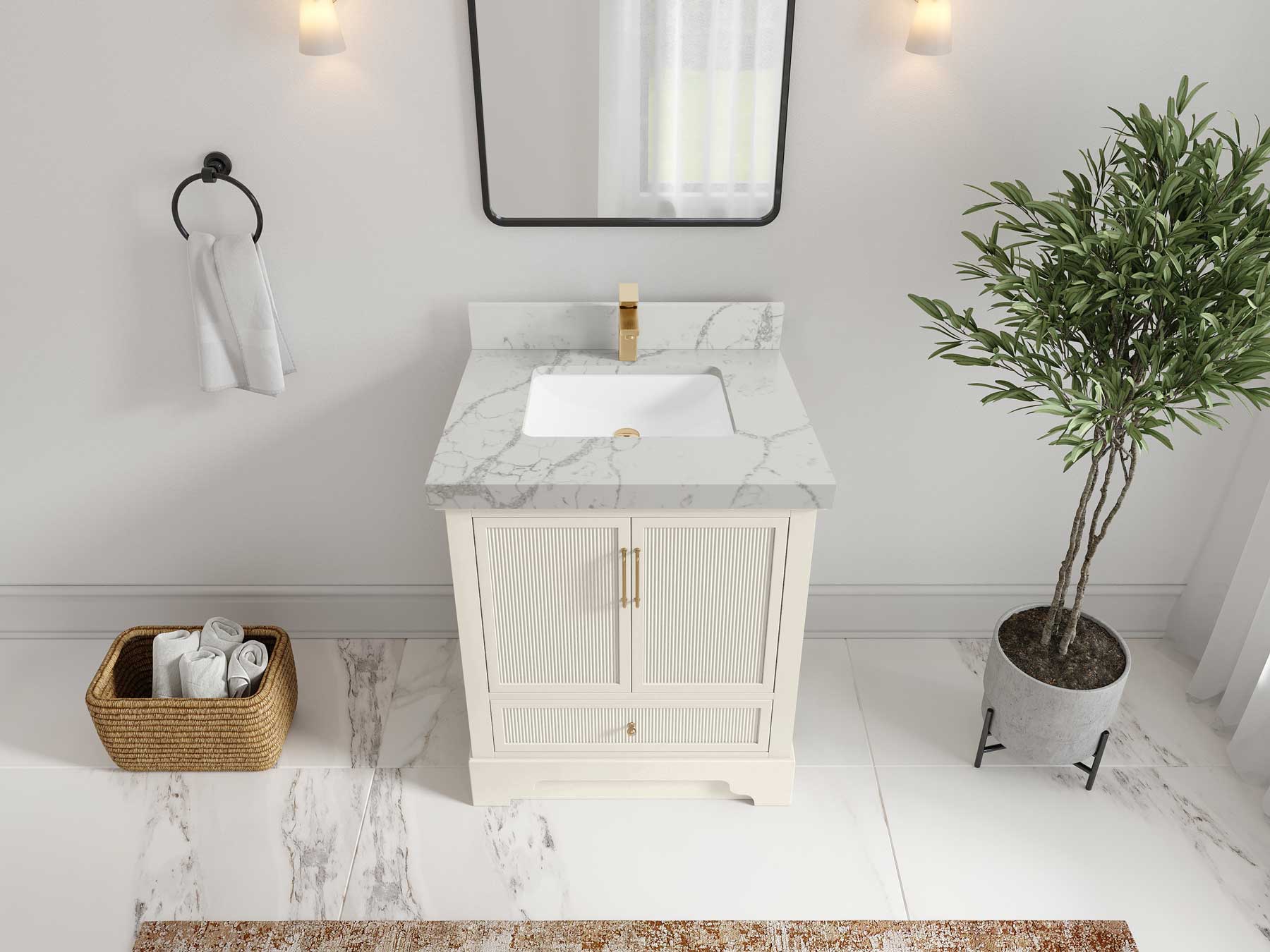 Alys 30 in. W x 22 in. D Single Sink Bathroom Vanity - Willow Bath and Vanity