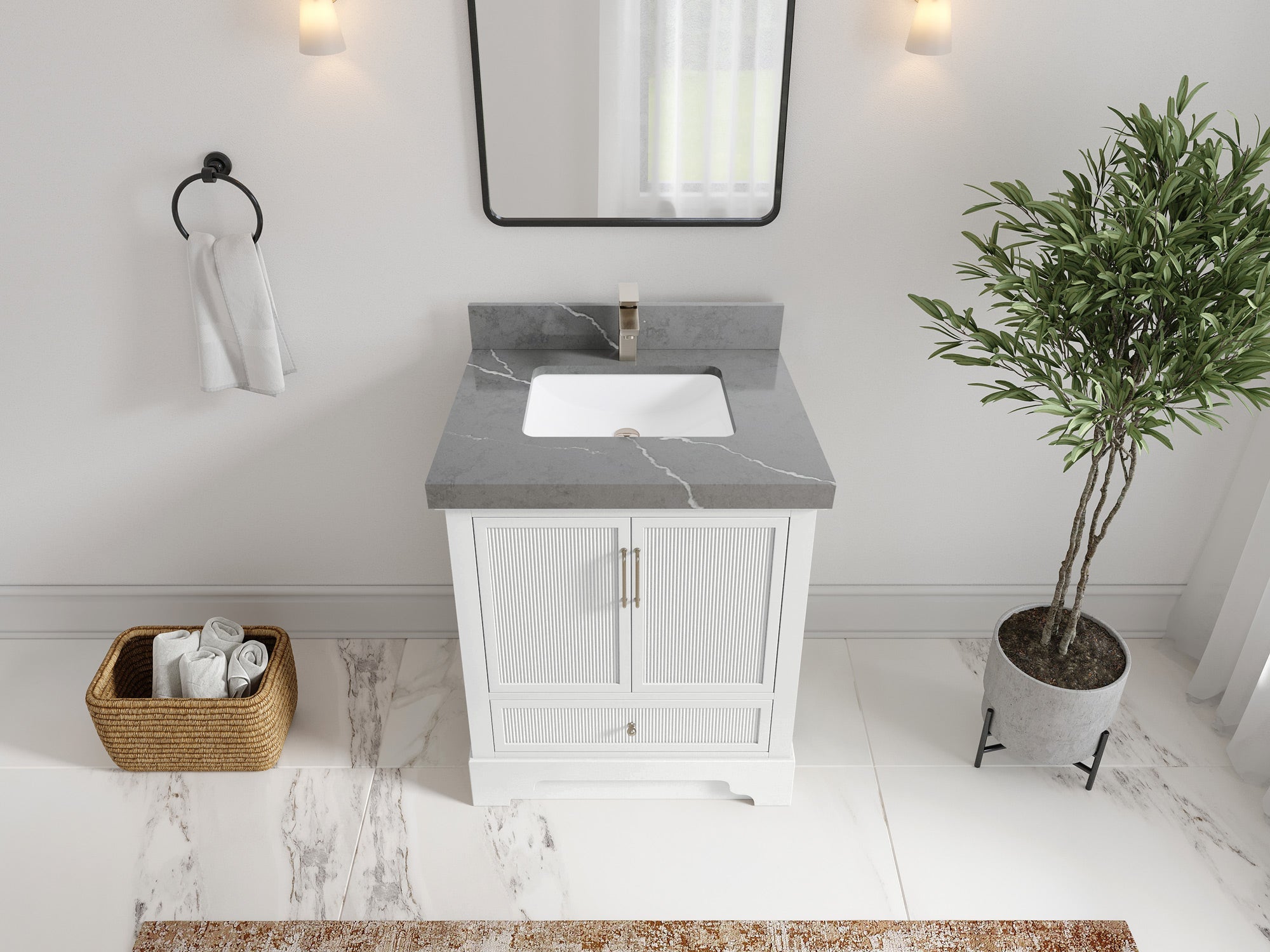 Alys 30 in. W x 22 in. D Single Sink Bathroom Vanity - Willow Bath and Vanity