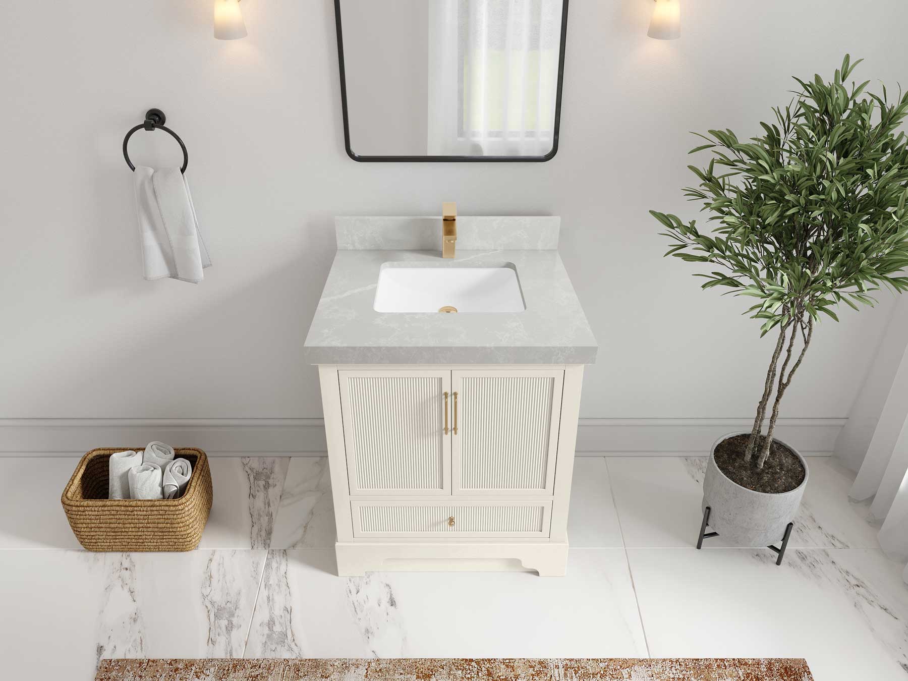 Alys 30 in. W x 22 in. D Single Sink Bathroom Vanity - Willow Bath and Vanity