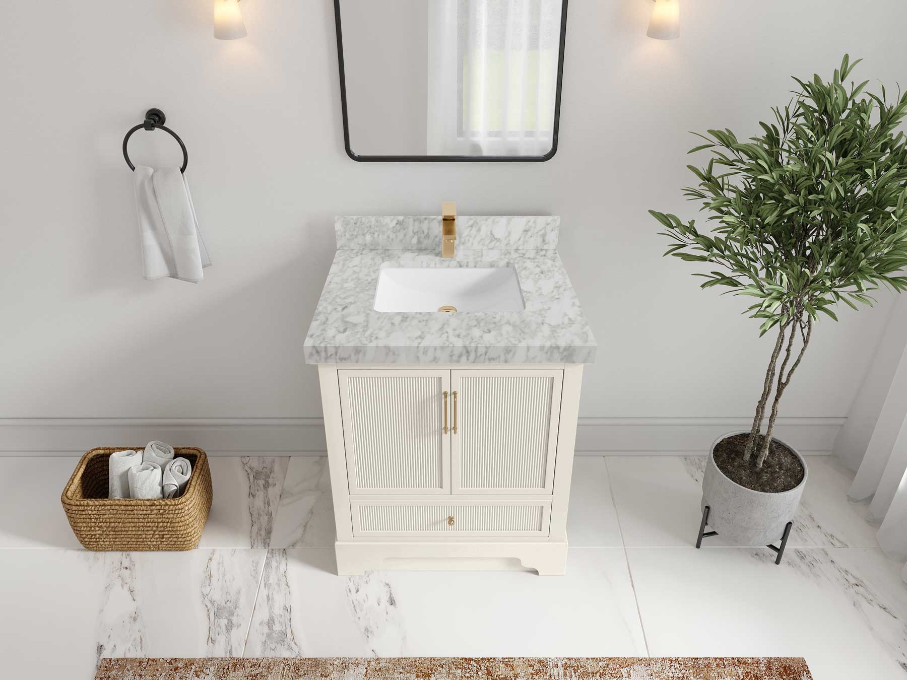 Alys 30 in. W x 22 in. D Single Sink Bathroom Vanity - Willow Bath and Vanity