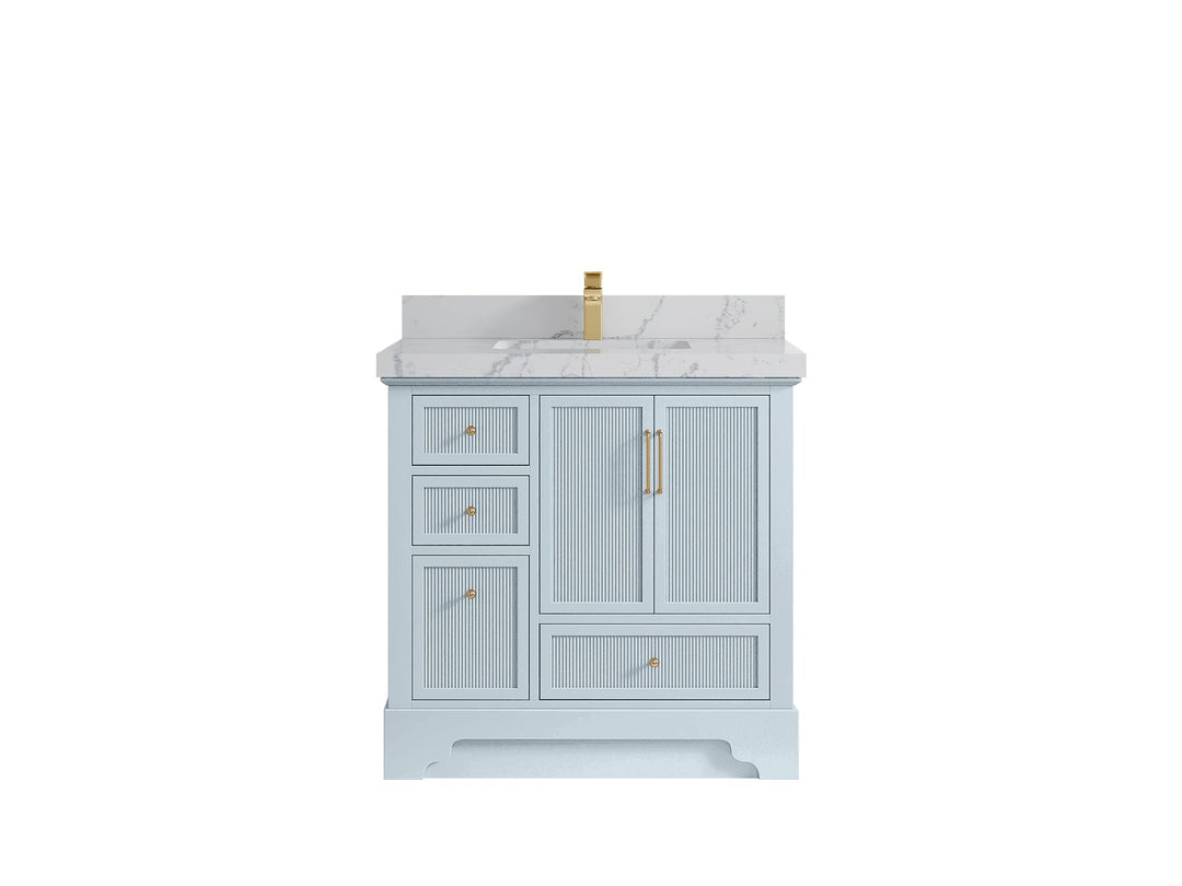 Alys 36 in. W x 22 in. D Center Sink Bathroom Vanity - Willow Bath and Vanity