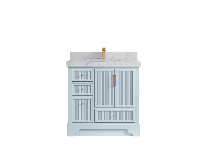 Alys 36 in. W x 22 in. D Center Sink Bathroom Vanity - photo 42