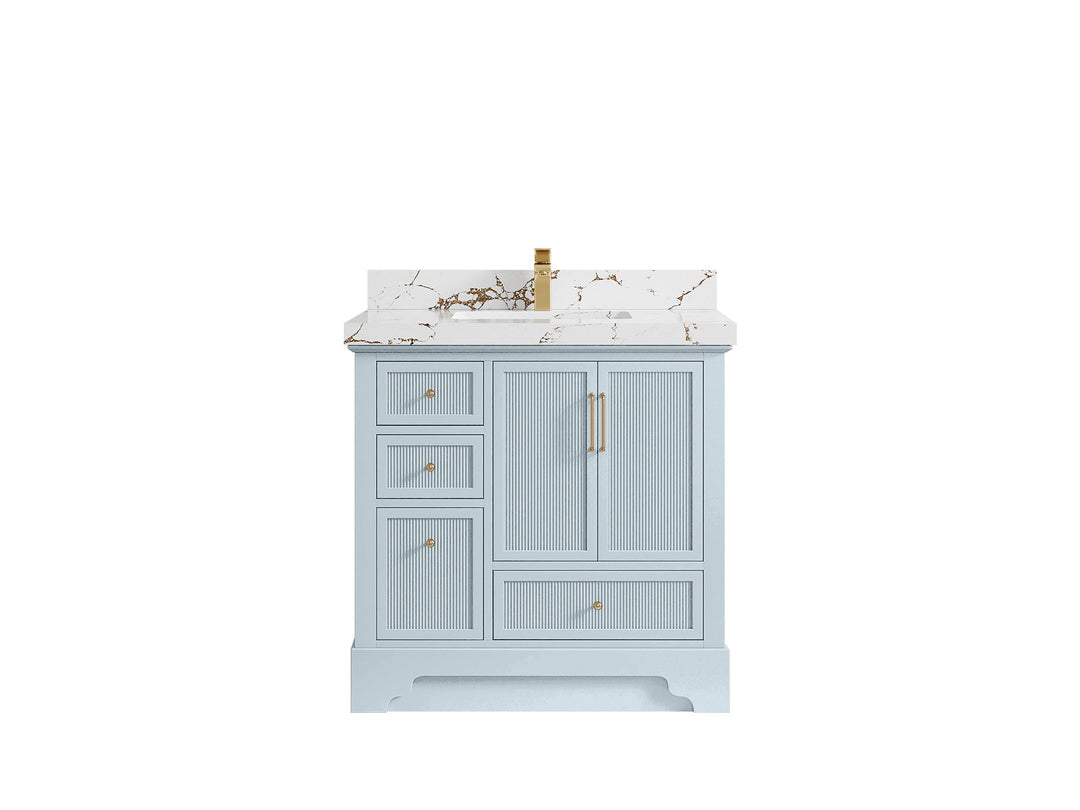 Alys 36 in. W x 22 in. D Center Sink Bathroom Vanity - Willow Bath and Vanity