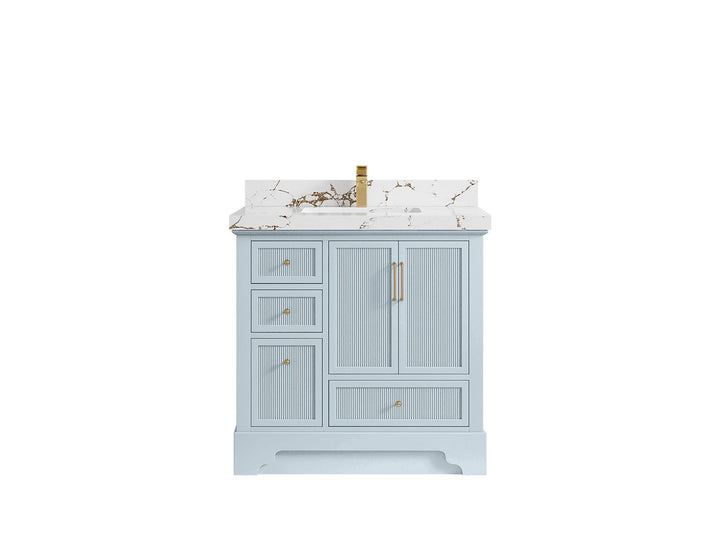 Alys 36 in. W x 22 in. D Center Sink Bathroom Vanity - photo 34