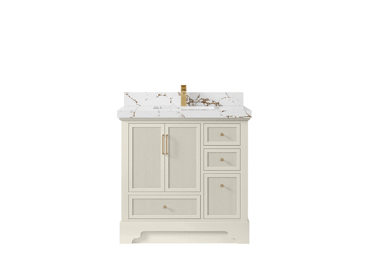 Alys 36 in. W x 22 in. D Center Sink Bathroom Vanity - photo 36