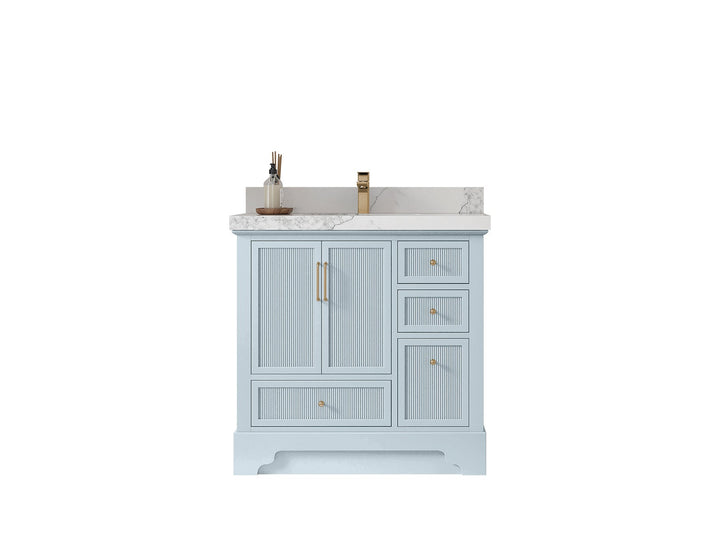 Alys 36 in. W x 22 in. D Center Sink Bathroom Vanity - photo 1