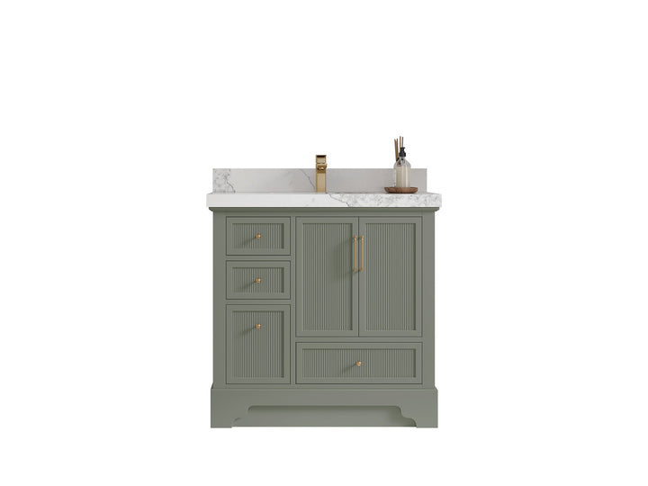 Alys 36 in. W x 22 in. D Center Sink Bathroom Vanity - photo 1