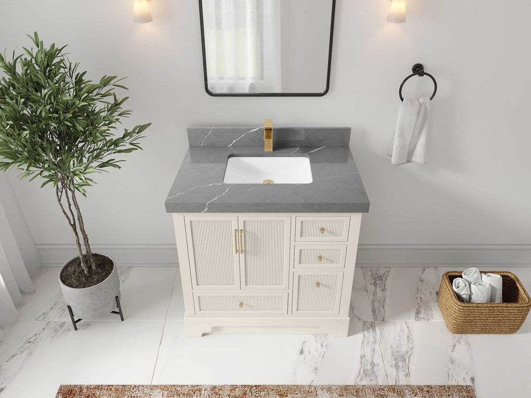 Alys 36 in. W x 22 in. D Center Sink Bathroom Vanity - Willow Bath and Vanity