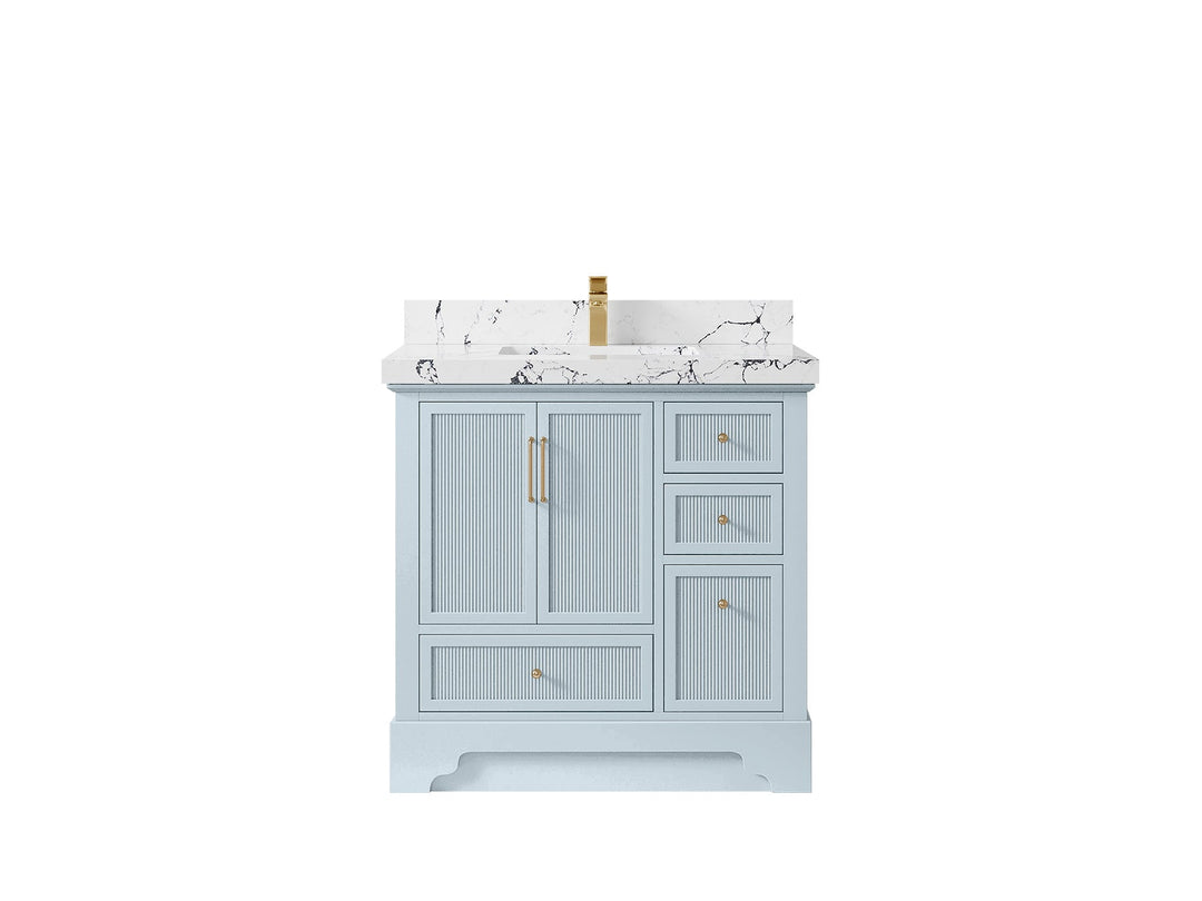 Alys 36 in. W x 22 in. D Center Sink Bathroom Vanity - Willow Bath and Vanity