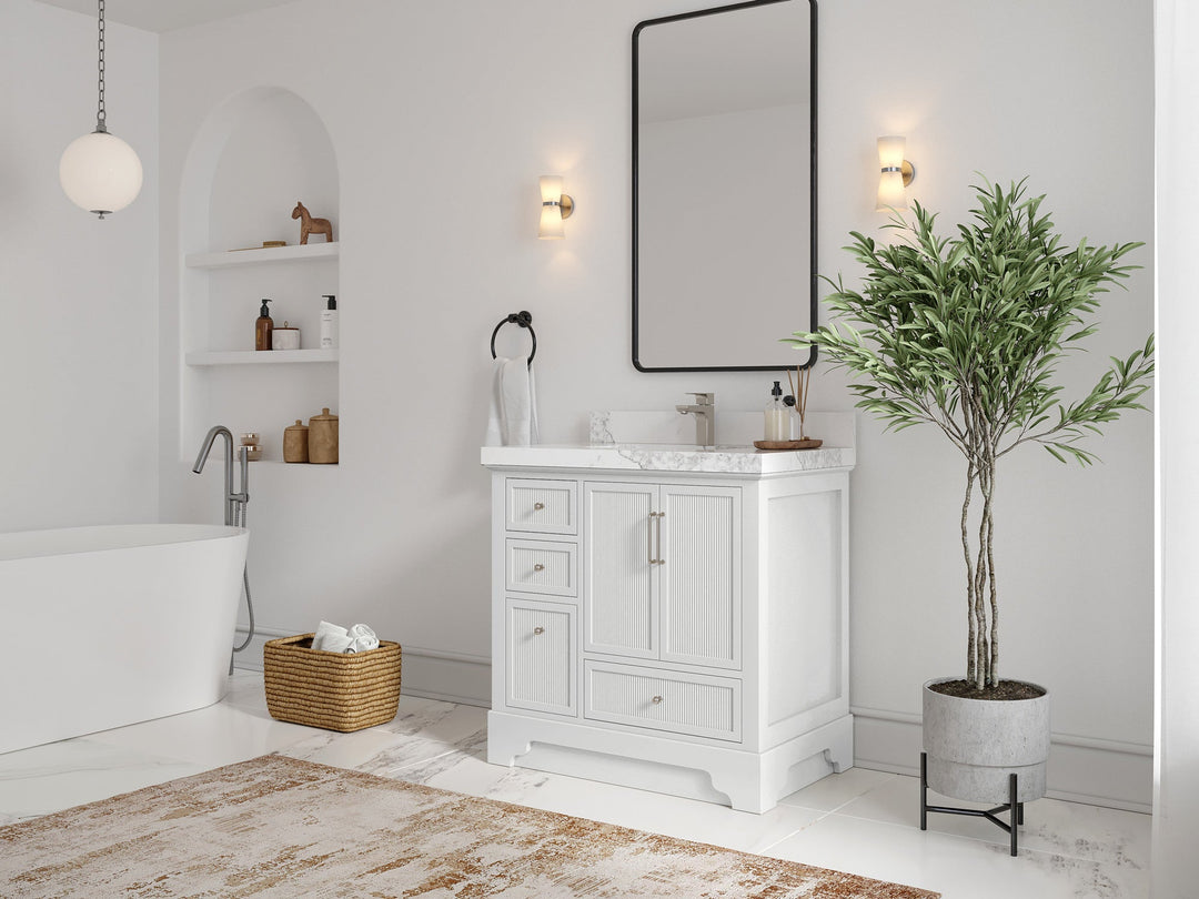 Alys 36 in. W x 22 in. D Center Sink Bathroom Vanity - Willow Bath and Vanity