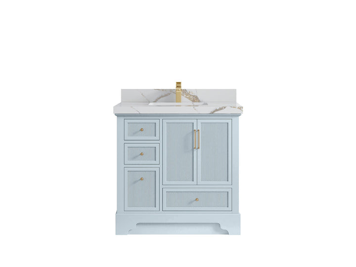 Alys 36 in. W x 22 in. D Center Sink Bathroom Vanity - photo 14