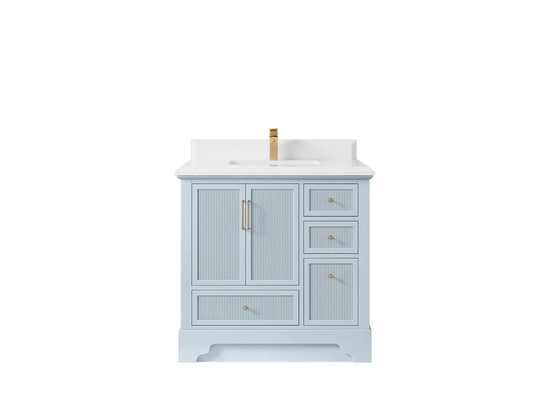 Alys 36 in. W x 22 in. D Center Sink Bathroom Vanity - Willow Bath and Vanity