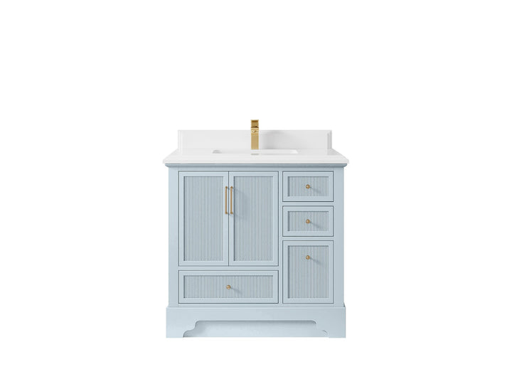 Alys 36 in. W x 22 in. D Center Sink Bathroom Vanity - photo 28