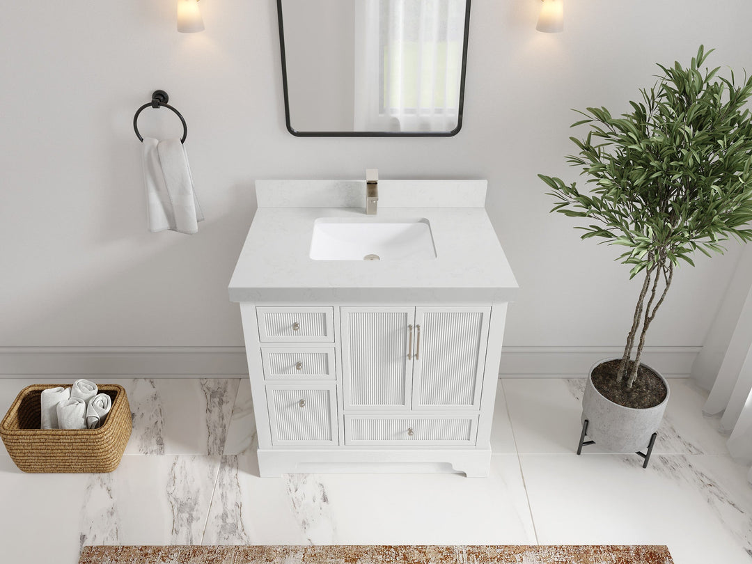 Alys 36 in. W x 22 in. D Center Sink Bathroom Vanity - Willow Bath and Vanity
