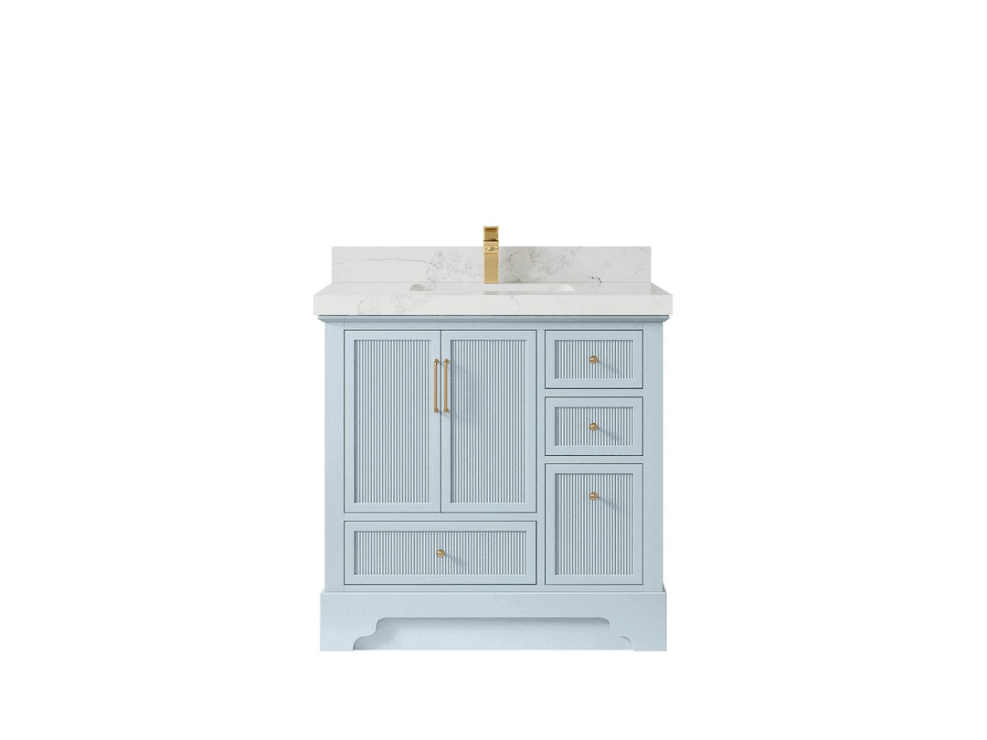Alys 36 in. W x 22 in. D Center Sink Bathroom Vanity - Willow Bath and Vanity