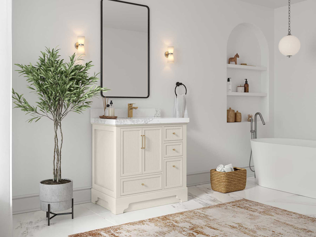 Alys 36 in. W x 22 in. D Center Sink Bathroom Vanity - Willow Bath and Vanity