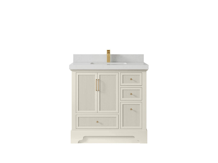 Alys 36 in. W x 22 in. D Center Sink Bathroom Vanity - photo 10