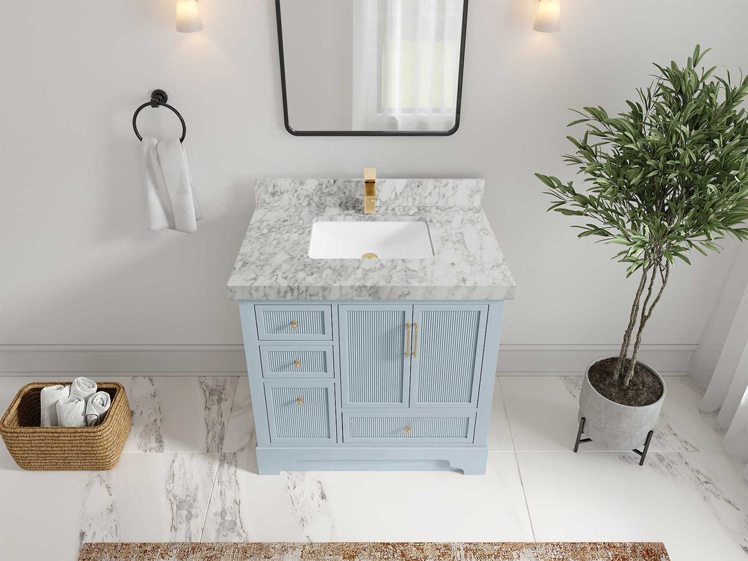 Alys 36 in. W x 22 in. D Center Sink Bathroom Vanity - Willow Bath and Vanity