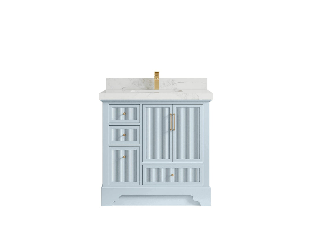 Alys 36 in. W x 22 in. D Center Sink Bathroom Vanity - Willow Bath and Vanity