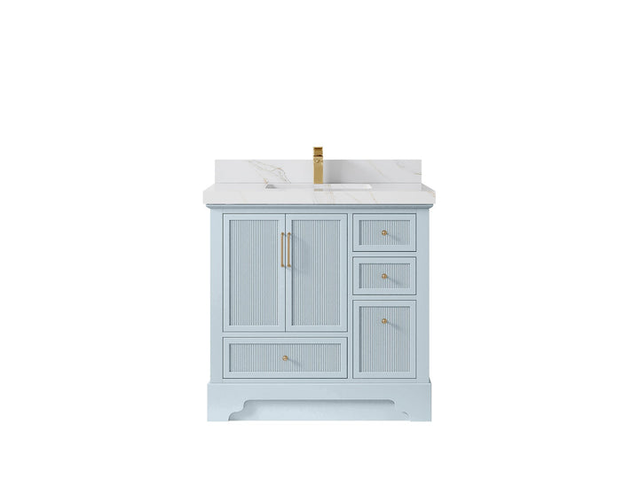 Alys 36 in. W x 22 in. D Center Sink Bathroom Vanity - photo 22