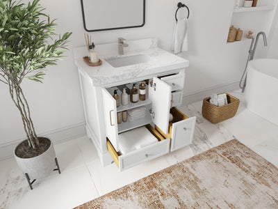 Alys 36 in. W x 22 in. D Center Sink Bathroom Vanity - Willow Bath and Vanity