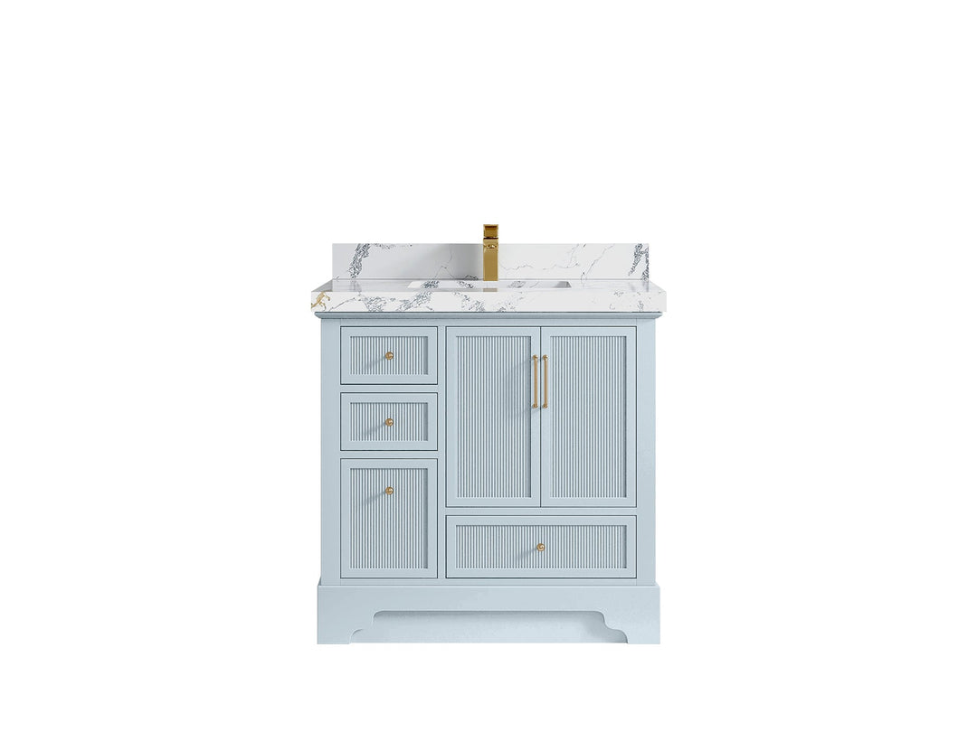 Alys 36 in. W x 22 in. D Center Sink Bathroom Vanity - Willow Bath and Vanity