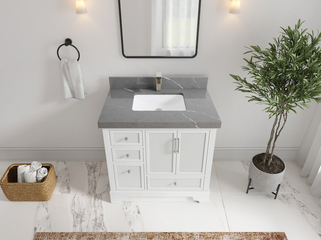 Alys 36 in. W x 22 in. D Center Sink Bathroom Vanity - Willow Bath and Vanity