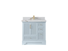 Alys 36 in. W x 22 in. D Center Sink Bathroom Vanity - photo 14