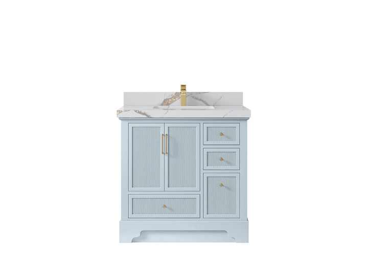 Alys 36 in. W x 22 in. D Center Sink Bathroom Vanity - photo 14