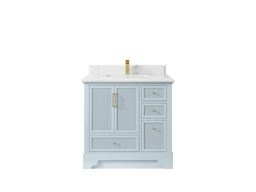 Alys 36 in. W x 22 in. D Center Sink Bathroom Vanity - Willow Bath and Vanity