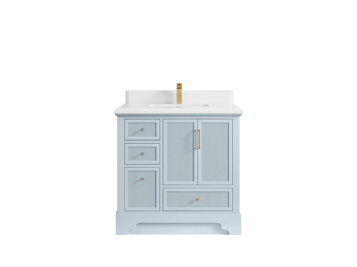 Alys 36 in. W x 22 in. D Center Sink Bathroom Vanity - Willow Bath and Vanity