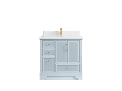 Alys 36 in. W x 22 in. D Center Sink Bathroom Vanity - Willow Bath and Vanity