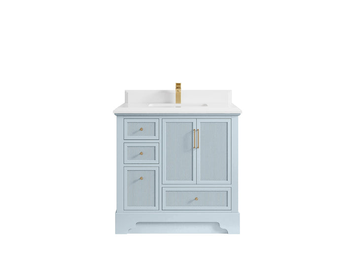 Alys 36 in. W x 22 in. D Center Sink Bathroom Vanity - photo 26