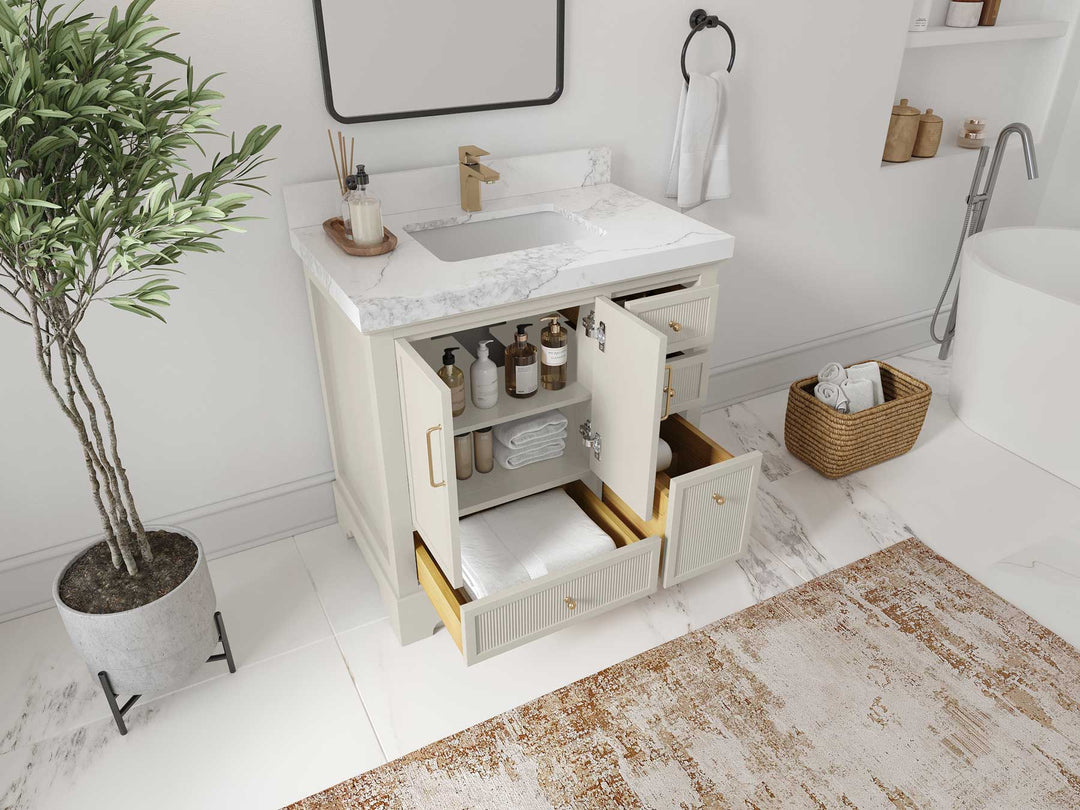 Alys 36 in. W x 22 in. D Center Sink Bathroom Vanity - Willow Bath and Vanity