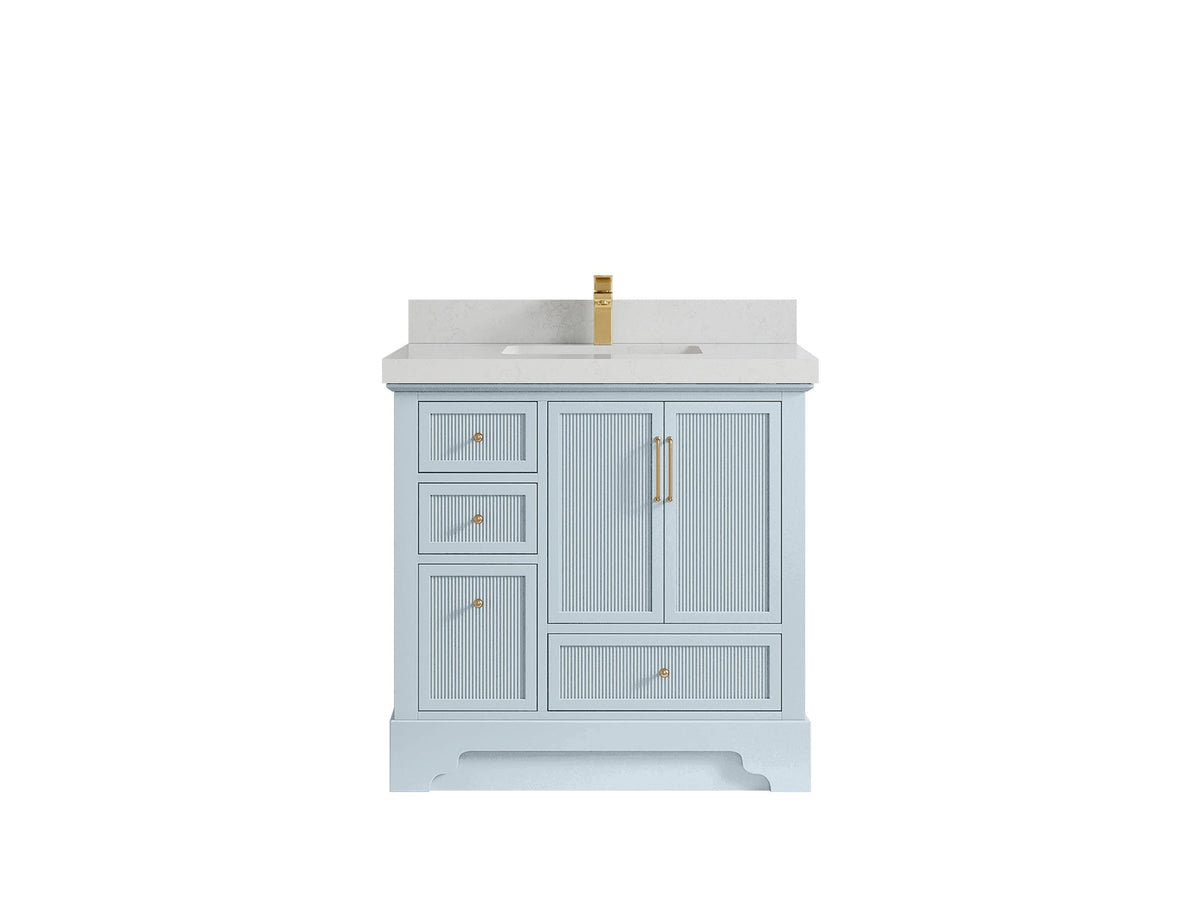 Alys 36 in. W x 22 in. D Center Sink Bathroom Vanity - Willow Bath and Vanity