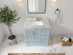 Alys 36 in. W x 22 in. D Center Sink Bathroom Vanity - photo 7