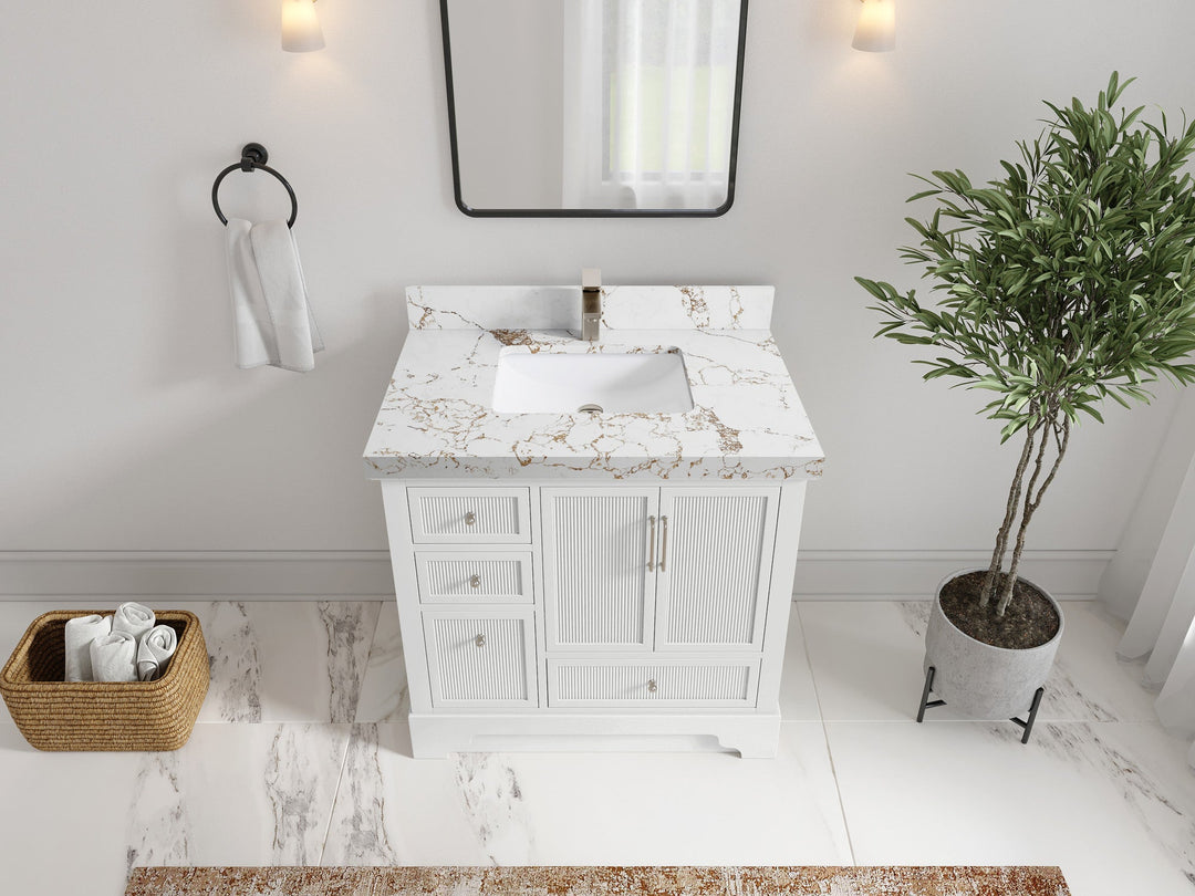 Alys 36 in. W x 22 in. D Center Sink Bathroom Vanity - Willow Bath and Vanity