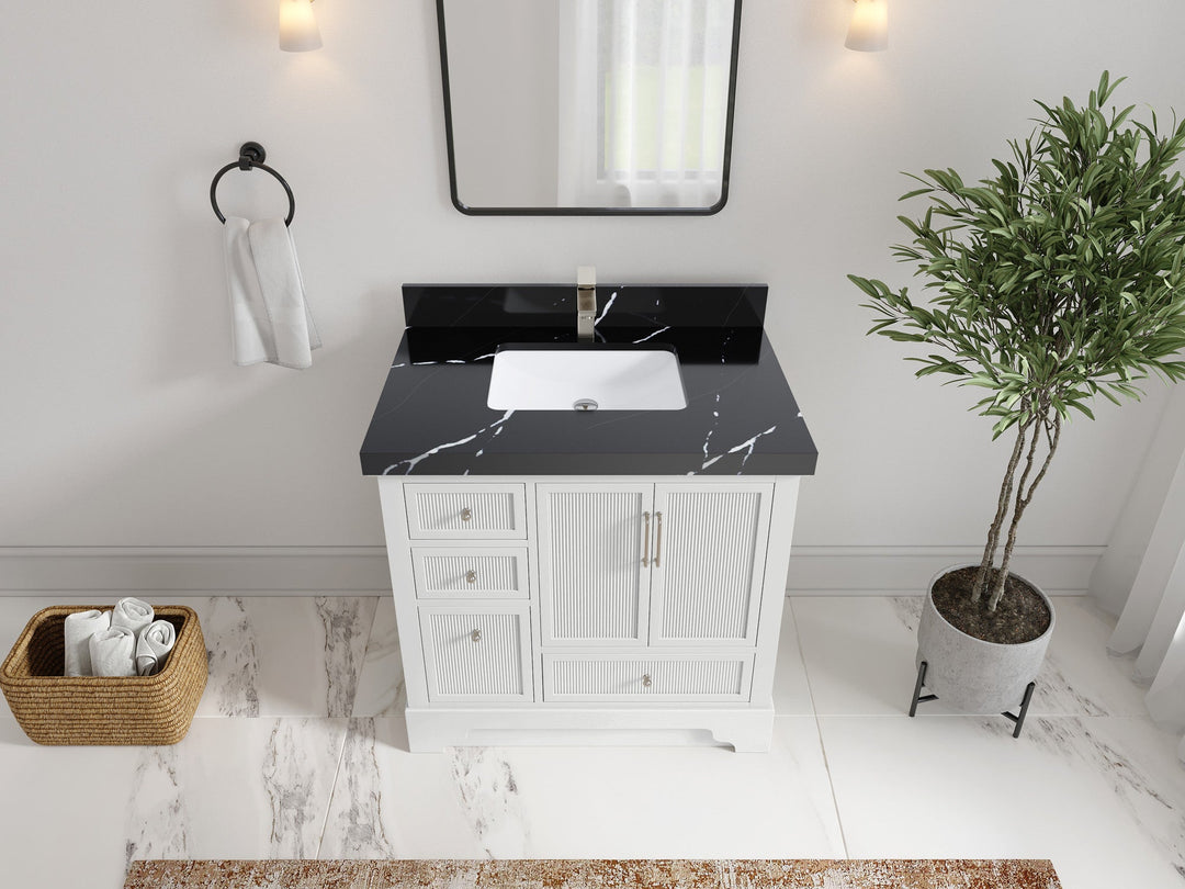 Alys 36 in. W x 22 in. D Center Sink Bathroom Vanity - Willow Bath and Vanity