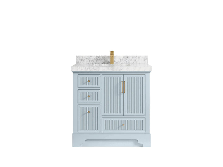 Alys 36 in. W x 22 in. D Center Sink Bathroom Vanity - photo 8