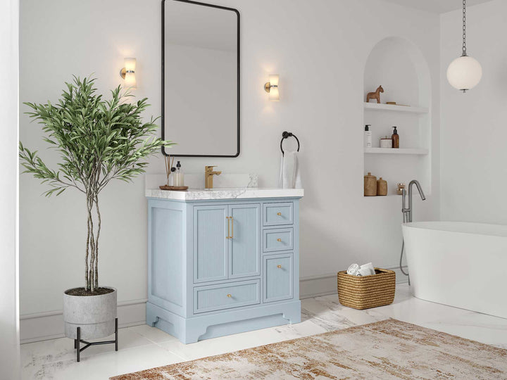 Alys 36 in. W x 22 in. D Center Sink Bathroom Vanity - photo 2