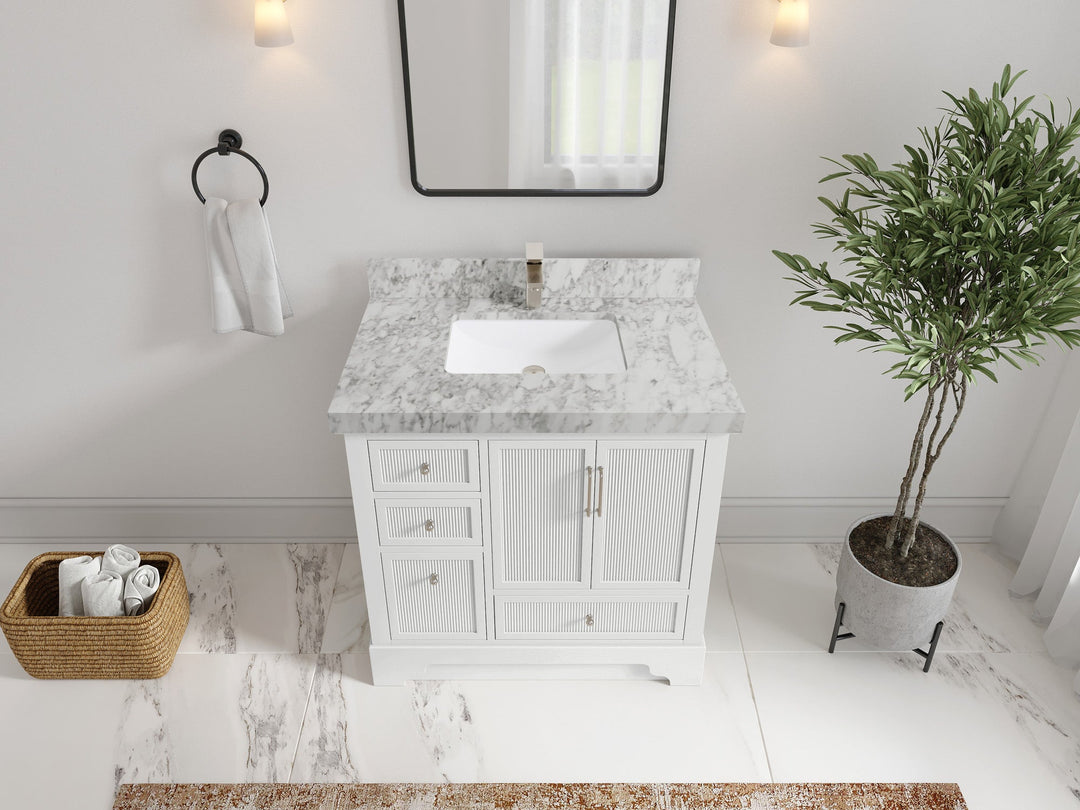 Alys 36 in. W x 22 in. D Center Sink Bathroom Vanity - Willow Bath and Vanity