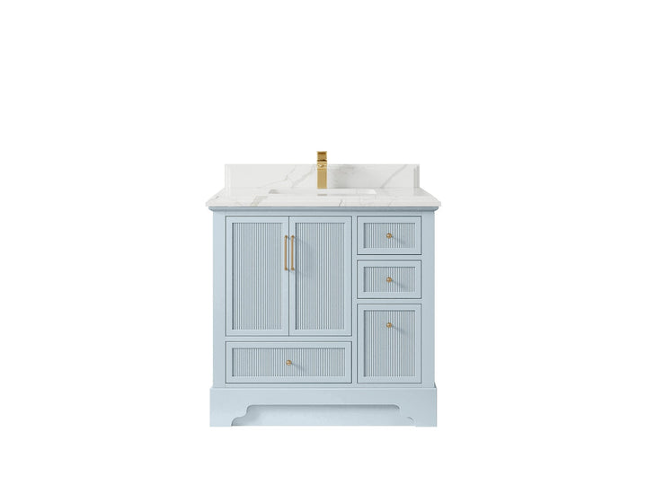 Alys 36 in. W x 22 in. D Center Sink Bathroom Vanity - photo 24