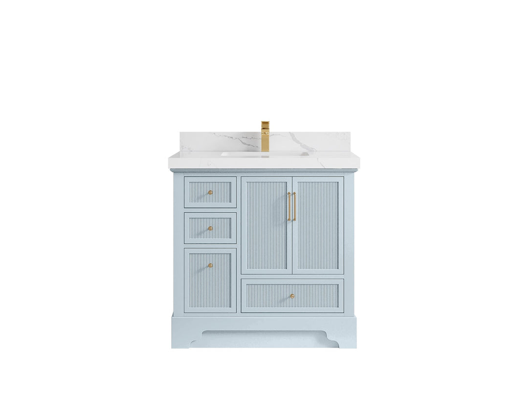 Alys 36 in. W x 22 in. D Center Sink Bathroom Vanity - Willow Bath and Vanity