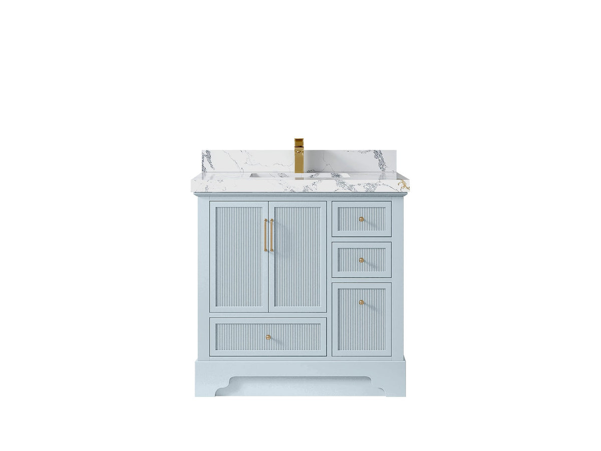 Alys 36 in. W x 22 in. D Center Sink Bathroom Vanity - Willow Bath and Vanity