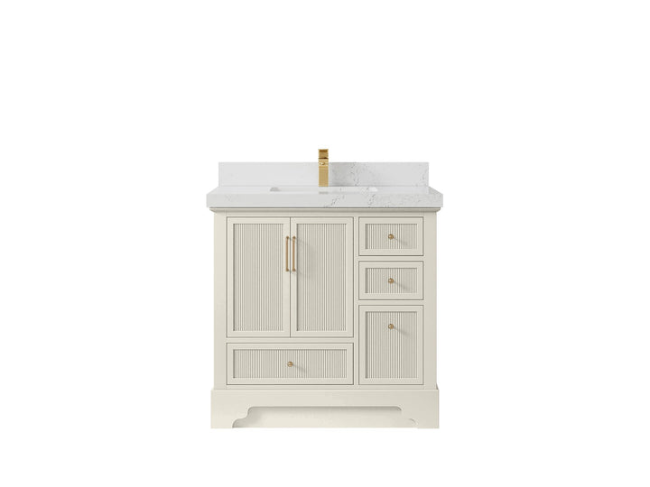 Alys 36 in. W x 22 in. D Center Sink Bathroom Vanity - photo 30