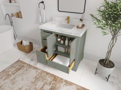 Alys 36 in. W x 22 in. D Center Sink Bathroom Vanity - photo 3