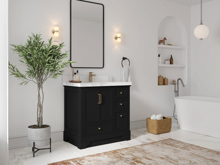 Alys 36 in. W x 22 in. D Center Sink Bathroom Vanity - photo 2